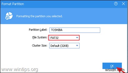 ドライブまたは SD カードを FAT32 にフォーマットする方法