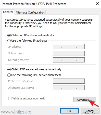 修正:Windows 10 で Wi-Fi は接続されているがインターネットにアクセスできない (解決済み)