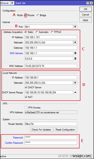 MikroTik を初めてセットアップする方法