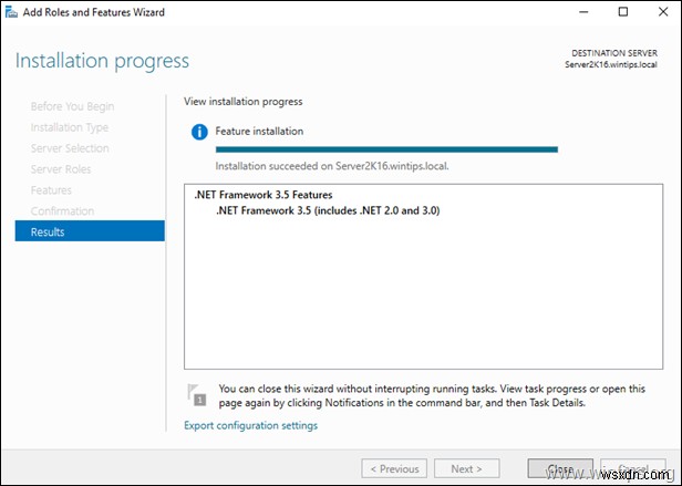 FIX:Server 2016 での NET Framework 3.5 0xc004000d インストール エラー (解決済み)