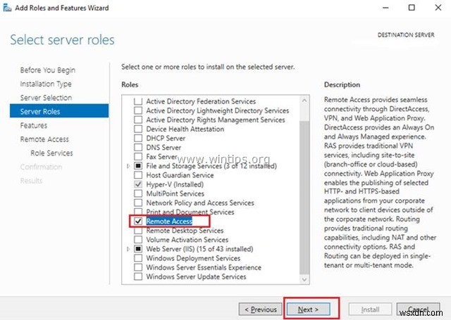 Windows Server 2016 (PPTP) で VPN サーバーをセットアップする方法。