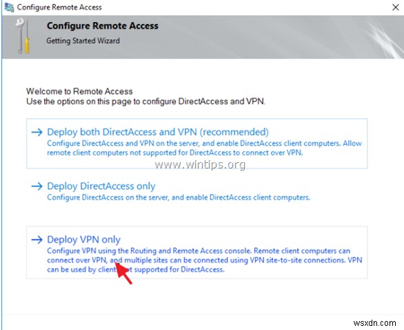 Windows Server 2016 (PPTP) で VPN サーバーをセットアップする方法。