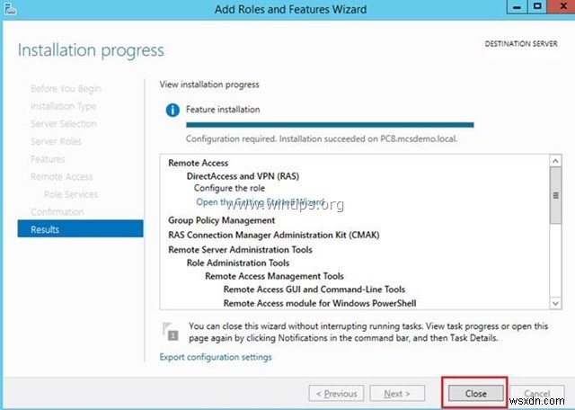 Windows Server 2016 (PPTP) で VPN サーバーをセットアップする方法。