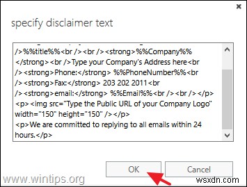 Office 365 Exchange Online で全社的な電子メール署名をセットアップする方法。 