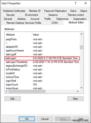 Active Directory でユーザーの最終ログイン時間を表示する方法