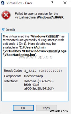 修正:supR3HardenedWiReSpawn の VirtualBox エラー – VirtualBox VM プロセス 5 の再起動エラー (解決済み) 