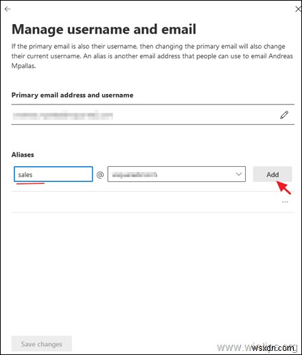 Office365 でメール エイリアスを追加する方法。