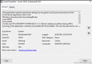 修正:アプリケーション固有のアクセス許可設定で、Windows.SecurityCenter.SecurityAppBroker のローカル起動アクセス許可が付与されない (解決済み)