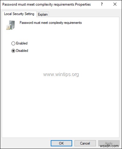 修正:提供されたパスワードが Windows 10 のパスワードの要件を満たしていない (解決済み)