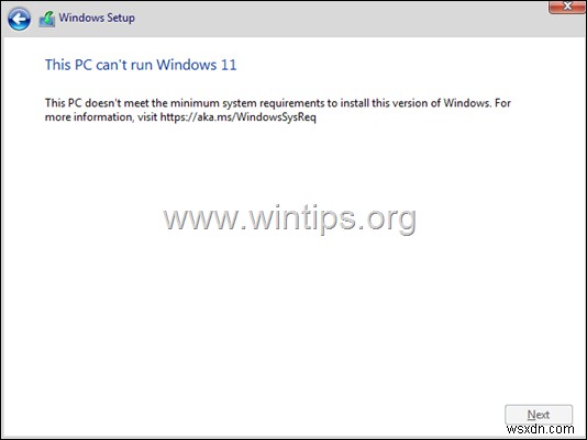 TPM v1.2 デバイスに USB から Windows 11 をインストールする方法