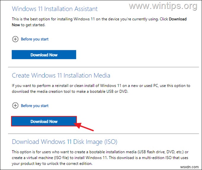Windows 11 ISO または USB をダウンロードする方法