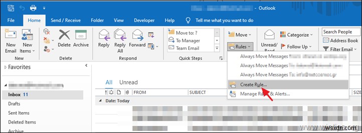 Outlook のメールを Gmail に転送する方法、または Gmail から Gmail に転送する方法