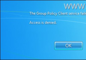 修正:Windows 7 でグループ ポリシー クライアント サービスがログオンに失敗した (解決済み)