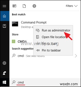 Windows 10 で管理者として CMD を実行する方法