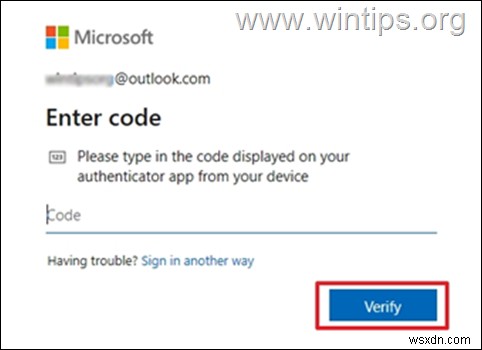 デスクトップ アプリ用 Outlook で 2 段階認証を使用して Outlook.com をセットアップする方法。
