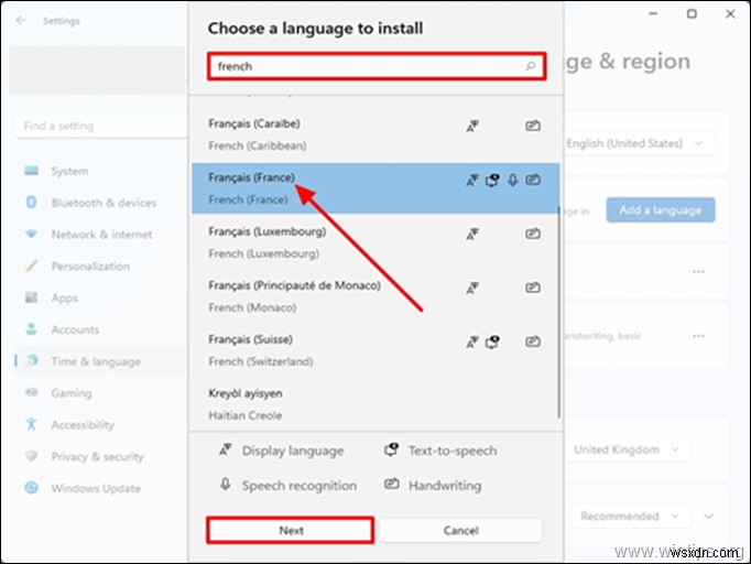 Windows 11 の表示言語を変更する方法