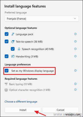 Windows 11 の表示言語を変更する方法