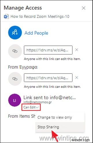 OneDrive ファイルを他のユーザーと共有する方法
