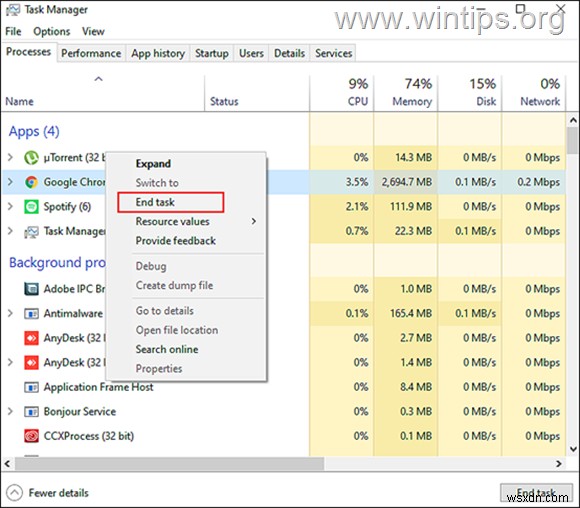 修正:Windows 10 で Software Reporter Tool が原因で CPU 使用率が高くなる (解決済み)
