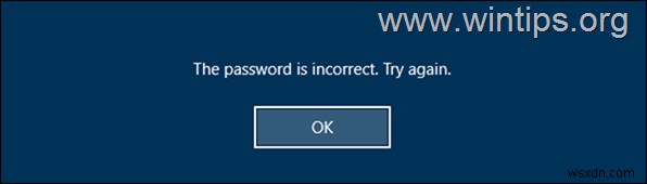 修正:Windows 10 で正しいのに PIN またはパスワードが正しくない (解決済み)