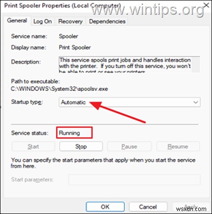 修正:Windows 10/11 で印刷スプーラー サービスが実行されていません。