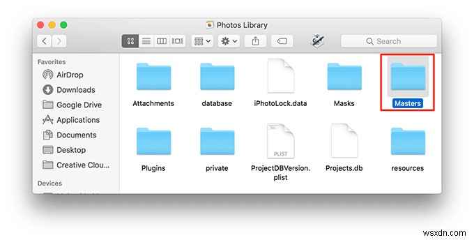 Apple の写真はどこに保存されますか?