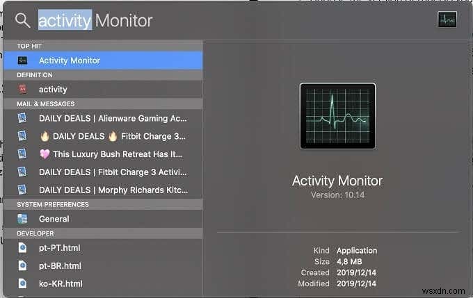 Mac のタスク マネージャー:アクティビティ モニターとその使い方
