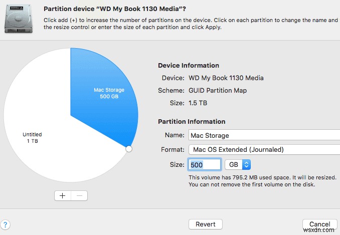 OS X で外部または内部ハード ドライブをパーティション分割する方法