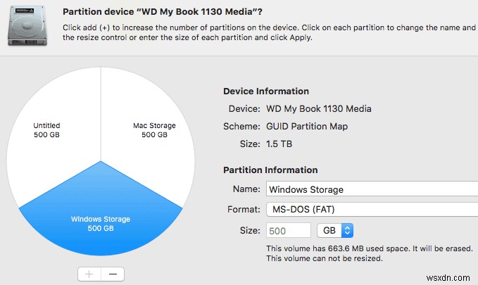 OS X で外部または内部ハード ドライブをパーティション分割する方法