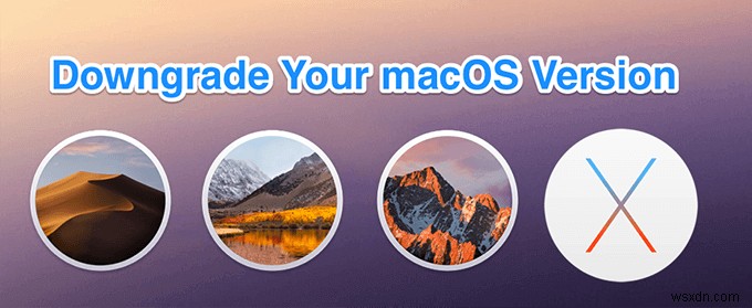 macOS をダウングレードする方法