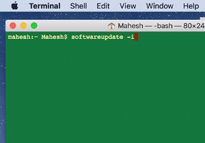 ターミナルから Mac OS X と Mac アプリをアップデートする方法