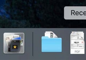 macOSのDockから「最近使った項目」にすばやくアクセスする方法