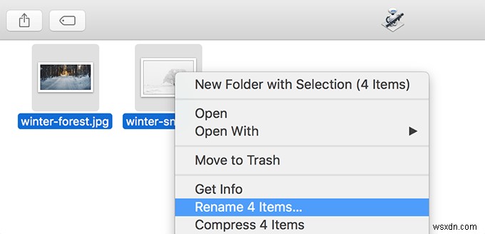 Mac でファイルの名前を一括変更する方法