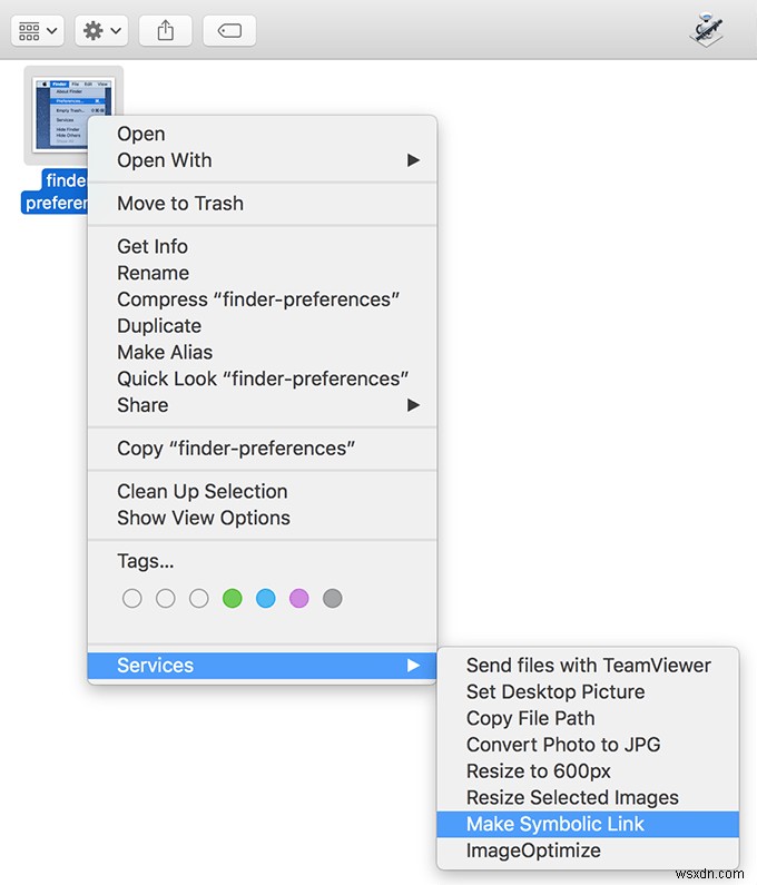 Mac でシンボリック リンクを作成する方法