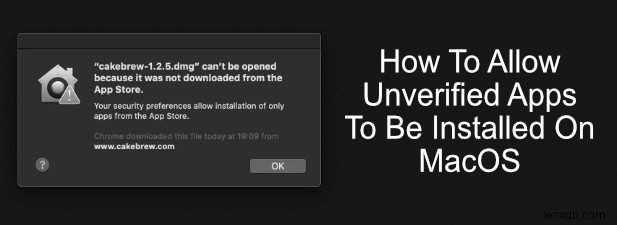 MacOS で未検証のアプリを実行する方法