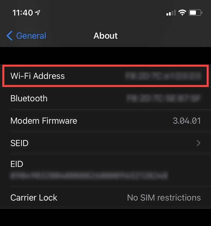 iOS のプライベート MAC (WiFi) アドレスとその使用方法