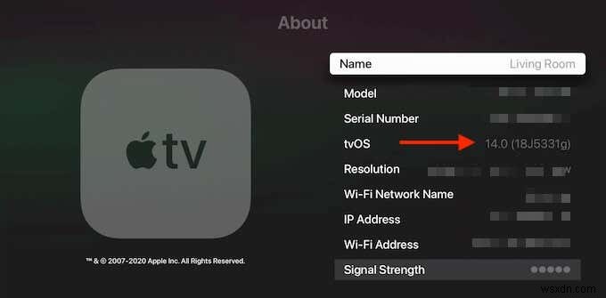 Apple TV で tvOS をアップデートする方法