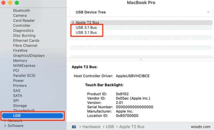 Mac のすべての USB-C ポートの速度を調べる方法