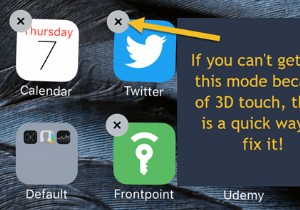 3D Touch が原因で iPhone のアプリを削除できない?