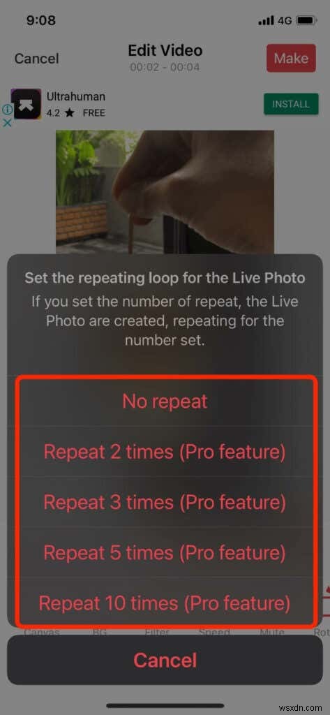 ビデオを Live Photo に変換する方法