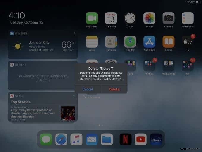 iPad でアプリを閉じてアンインストールする方法