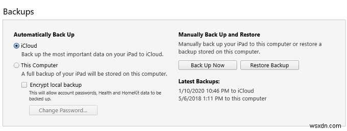 「iPad が無効です。 iTunes に接続」メッセージ