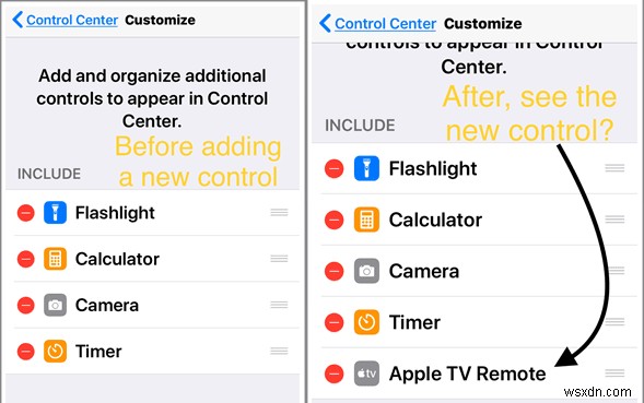 iOS でコントロール センター パネルをカスタマイズする方法