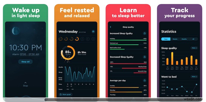 睡眠を監視して改善する iPhone アプリ