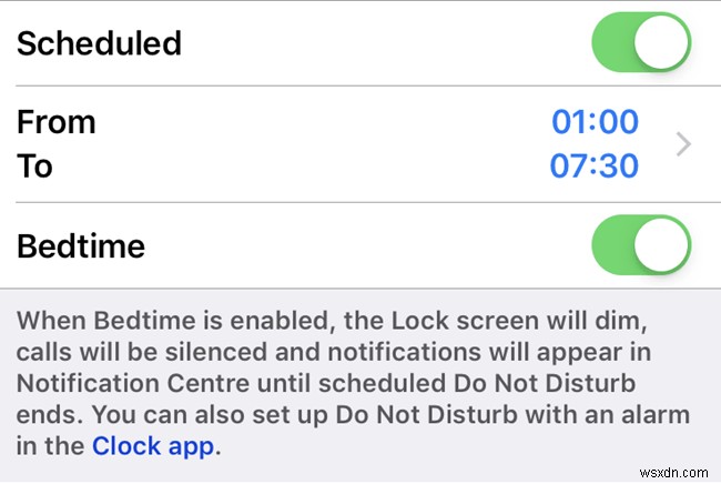 iOS で「おやすみモード」を設定する方法