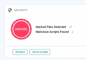 マルウェアの WordPress データベースをスキャン