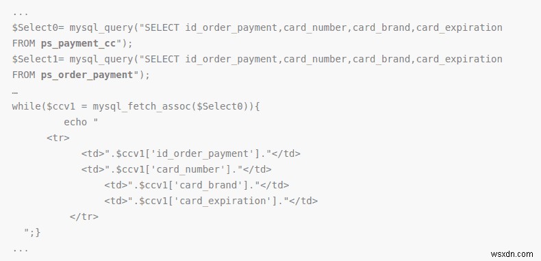 PrestaShop ストアから盗まれたクレジット カードの詳細。 PrestaShop のクレジット カード マルウェア ハックを修正する方法は?