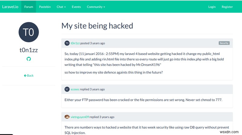 Laravel/CodeIgniter ウェブサイトがハッキングされた?これらの脆弱性が原因である可能性があります