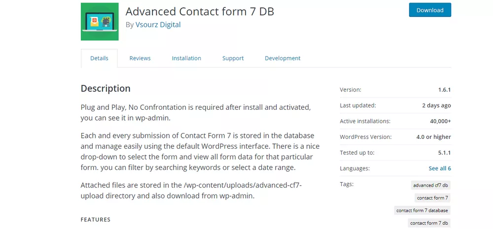 WordPress プラグイン Advanced Contact Form 7 DB に SQLi に対する脆弱性がある
